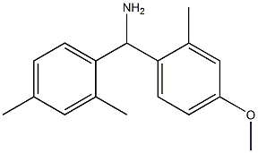 (2,4-dimethylphenyl)(4-methoxy-2-methylphenyl)methanamine Struktur