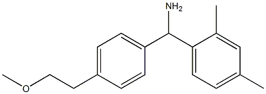 (2,4-dimethylphenyl)[4-(2-methoxyethyl)phenyl]methanamine 结构式