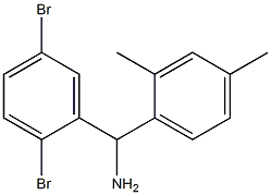 (2,5-dibromophenyl)(2,4-dimethylphenyl)methanamine Structure