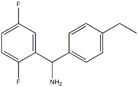 (2,5-difluorophenyl)(4-ethylphenyl)methanamine Struktur