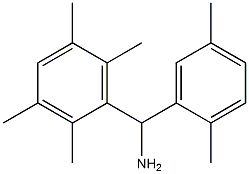 (2,5-dimethylphenyl)(2,3,5,6-tetramethylphenyl)methanamine Structure