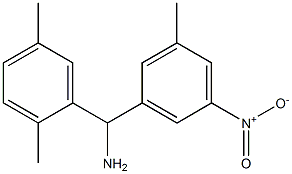 (2,5-dimethylphenyl)(3-methyl-5-nitrophenyl)methanamine 结构式