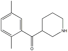 (2,5-dimethylphenyl)(piperidin-3-yl)methanone 化学構造式