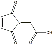 (2,5-dioxo-2,5-dihydro-1H-pyrrol-1-yl)acetic acid 化学構造式