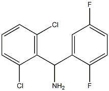 (2,6-dichlorophenyl)(2,5-difluorophenyl)methanamine Structure