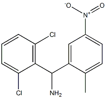 (2,6-dichlorophenyl)(2-methyl-5-nitrophenyl)methanamine