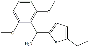 (2,6-dimethoxyphenyl)(5-ethylthiophen-2-yl)methanamine 化学構造式