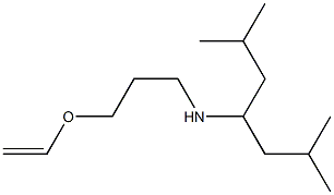 (2,6-dimethylheptan-4-yl)[3-(ethenyloxy)propyl]amine Struktur