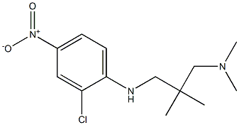 (2-{[(2-chloro-4-nitrophenyl)amino]methyl}-2-methylpropyl)dimethylamine,,结构式