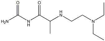(2-{[2-(diethylamino)ethyl]amino}propanoyl)urea Structure