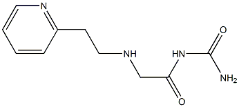 (2-{[2-(pyridin-2-yl)ethyl]amino}acetyl)urea 结构式
