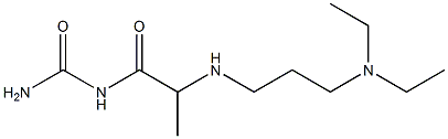 (2-{[3-(diethylamino)propyl]amino}propanoyl)urea,,结构式