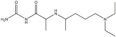 (2-{[5-(diethylamino)pentan-2-yl]amino}propanoyl)urea Structure