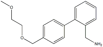 (2-{4-[(2-methoxyethoxy)methyl]phenyl}phenyl)methanamine,,结构式