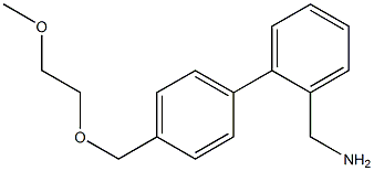 (2-{4-[(2-methoxyethoxy)methyl]phenyl}phenyl)methanamine Structure