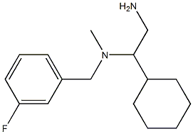 (2-amino-1-cyclohexylethyl)[(3-fluorophenyl)methyl]methylamine Structure