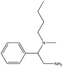 (2-amino-1-phenylethyl)(butyl)methylamine 结构式