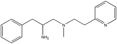 (2-amino-3-phenylpropyl)(methyl)[2-(pyridin-2-yl)ethyl]amine Structure