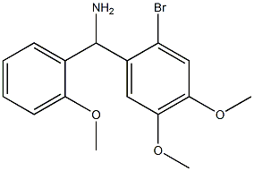 (2-bromo-4,5-dimethoxyphenyl)(2-methoxyphenyl)methanamine