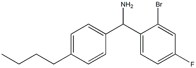 (2-bromo-4-fluorophenyl)(4-butylphenyl)methanamine Structure