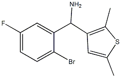 (2-bromo-5-fluorophenyl)(2,5-dimethylthiophen-3-yl)methanamine|