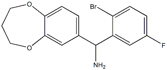 (2-bromo-5-fluorophenyl)(3,4-dihydro-2H-1,5-benzodioxepin-7-yl)methanamine