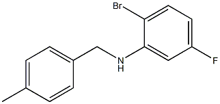 (2-bromo-5-fluorophenyl)(4-methylphenyl)methylamine 结构式