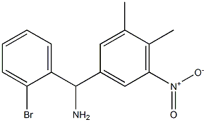 (2-bromophenyl)(3,4-dimethyl-5-nitrophenyl)methanamine Structure