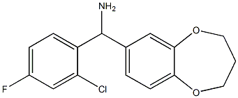 (2-chloro-4-fluorophenyl)(3,4-dihydro-2H-1,5-benzodioxepin-7-yl)methanamine Structure