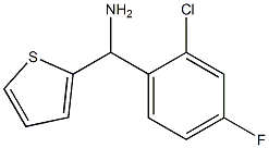 (2-chloro-4-fluorophenyl)(thiophen-2-yl)methanamine Structure