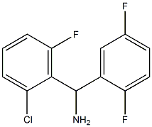 (2-chloro-6-fluorophenyl)(2,5-difluorophenyl)methanamine,,结构式