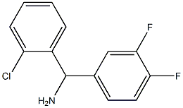 (2-chlorophenyl)(3,4-difluorophenyl)methanamine,,结构式