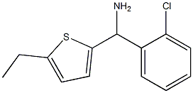 (2-chlorophenyl)(5-ethylthiophen-2-yl)methanamine Struktur