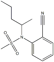 (2-cyanophenyl)-N-(pentan-2-yl)methanesulfonamide Struktur