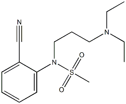 (2-cyanophenyl)-N-[3-(diethylamino)propyl]methanesulfonamide