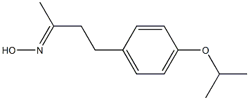 (2E)-4-(4-isopropoxyphenyl)butan-2-one oxime Structure