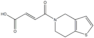 (2E)-4-(6,7-dihydrothieno[3,2-c]pyridin-5(4H)-yl)-4-oxobut-2-enoic acid Structure