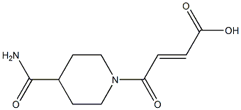 (2E)-4-[4-(aminocarbonyl)piperidin-1-yl]-4-oxobut-2-enoic acid Struktur