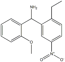 (2-ethyl-5-nitrophenyl)(2-methoxyphenyl)methanamine Structure