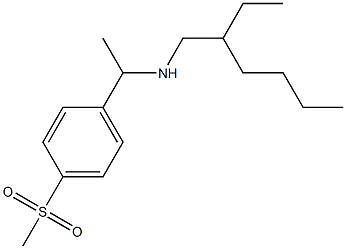 (2-ethylhexyl)[1-(4-methanesulfonylphenyl)ethyl]amine Structure