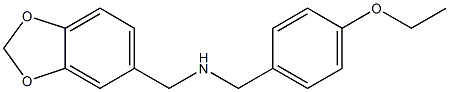 (2H-1,3-benzodioxol-5-ylmethyl)[(4-ethoxyphenyl)methyl]amine