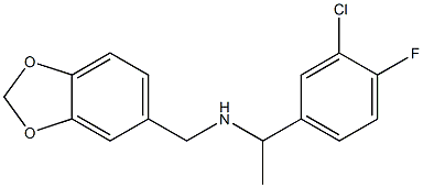 (2H-1,3-benzodioxol-5-ylmethyl)[1-(3-chloro-4-fluorophenyl)ethyl]amine