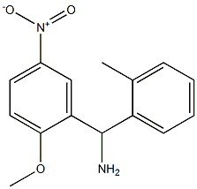 (2-methoxy-5-nitrophenyl)(2-methylphenyl)methanamine,,结构式