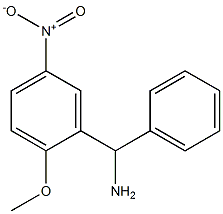 (2-methoxy-5-nitrophenyl)(phenyl)methanamine Struktur