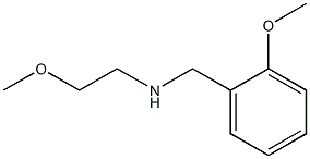 (2-methoxyethyl)[(2-methoxyphenyl)methyl]amine Structure