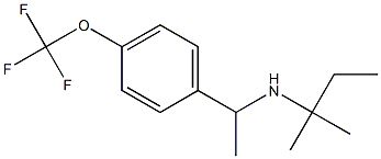 (2-methylbutan-2-yl)({1-[4-(trifluoromethoxy)phenyl]ethyl})amine Structure