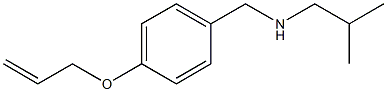 (2-methylpropyl)({[4-(prop-2-en-1-yloxy)phenyl]methyl})amine,,结构式