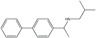 (2-methylpropyl)[1-(4-phenylphenyl)ethyl]amine Structure