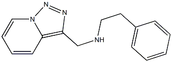 (2-phenylethyl)({[1,2,4]triazolo[3,4-a]pyridin-3-ylmethyl})amine 结构式
