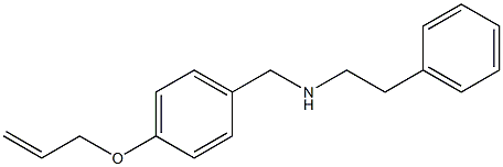 (2-phenylethyl)({[4-(prop-2-en-1-yloxy)phenyl]methyl})amine Structure